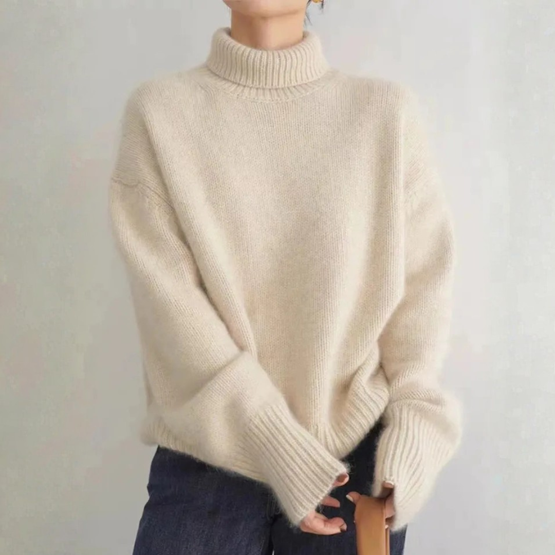 Amélie Cashmere Turtleneck Sweater