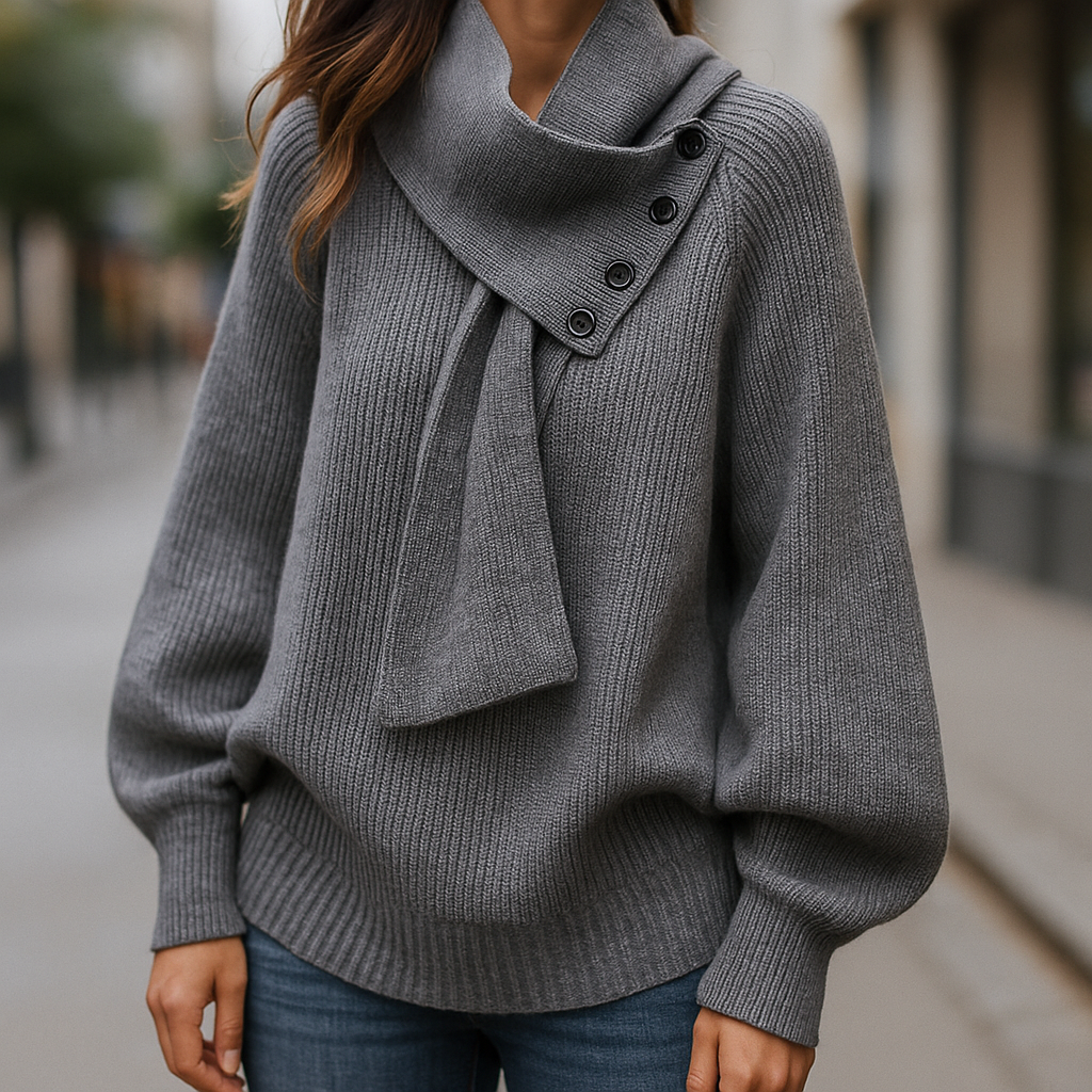 Laurianne Scarf-Neck Knit