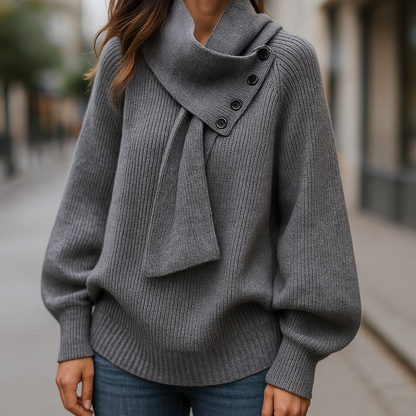 Laurianne Scarf-Neck Knit