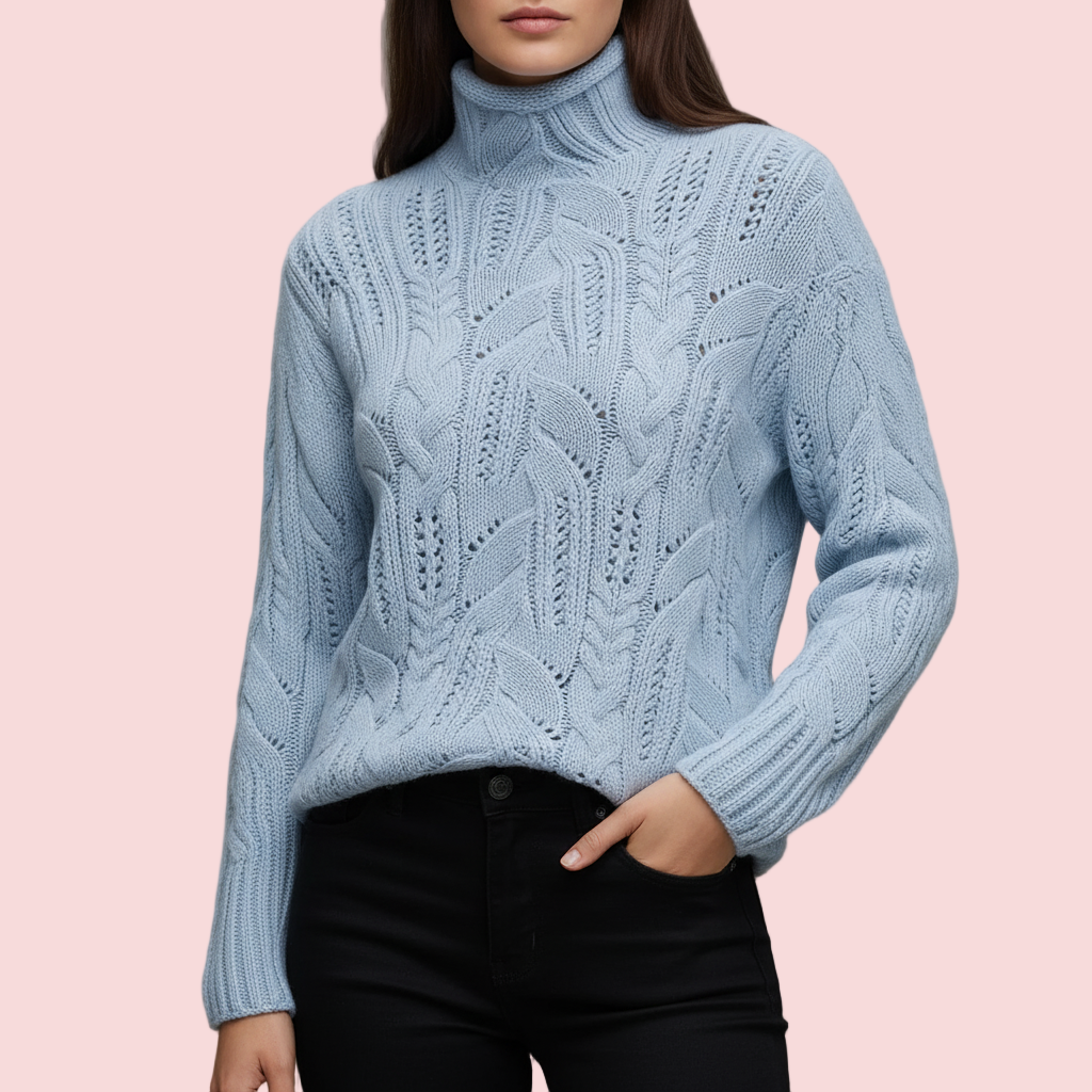 Serene Knit Turtleneck Sweater