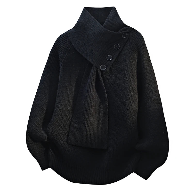 Laurianne Scarf-Neck Knit