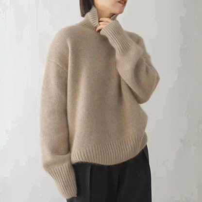 Amélie Cashmere Turtleneck Sweater
