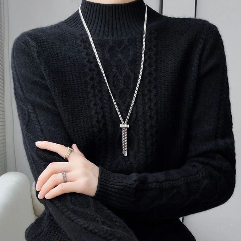 Clarisse Wool Turtleneck